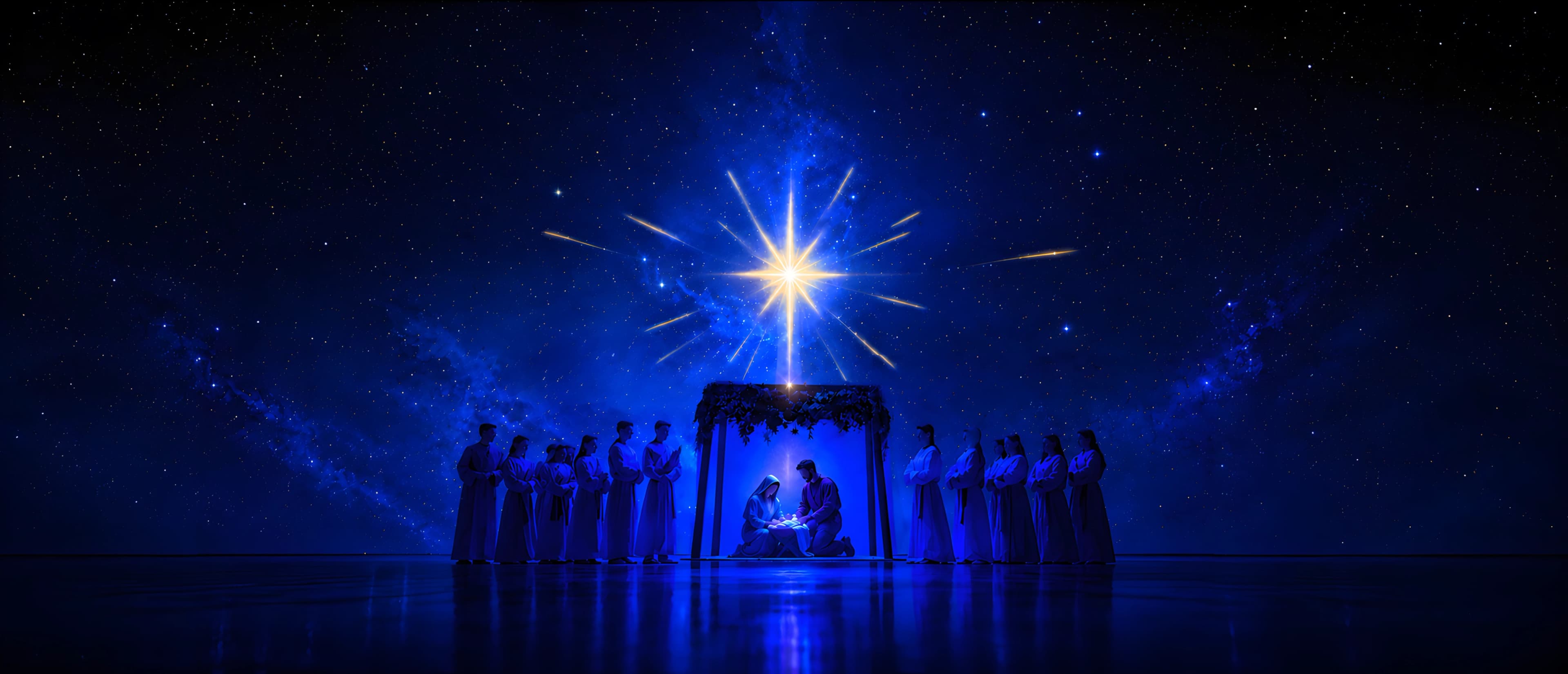 Pesebre decorativo de El Rey Nació